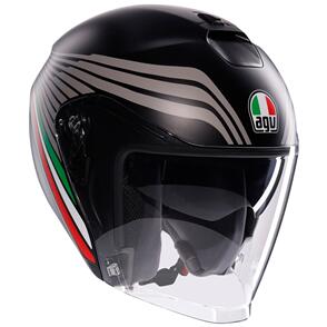 AGV IRIDES HELMET [BOLOGNA MATT BLACK/TRICOLORE]